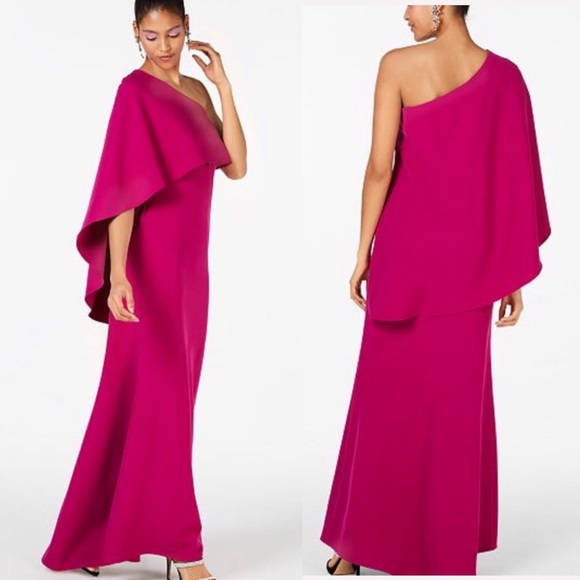 Vince Camuto Dresses & Skirts - Vince Camuto One-Shoulder Overlay Gown